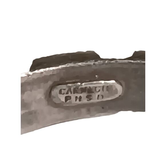 Hattie Carnegie Modernist Vintage Bangle Brutalist Modern Sterling Silver RARE - Picture 3 of 5